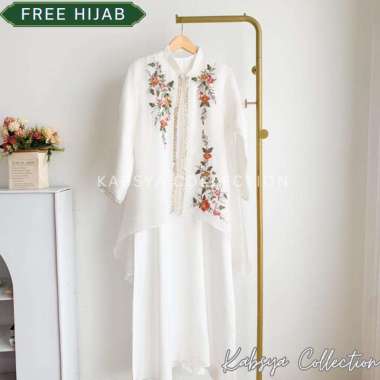 Instant COD Dress Gamis Organza Inner Dress Satin Velvet YASMIN / Baju Muslim Wanita Dress Organza /