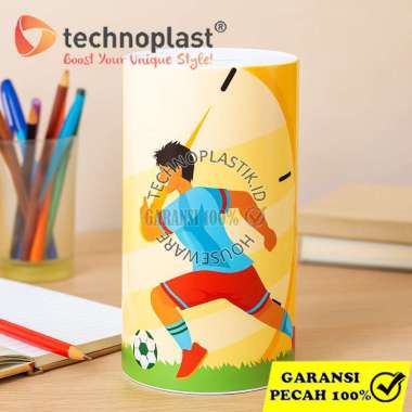 TECHNOPLAST Coin Bank Jumbo / Celengan Plastik 152 X 300 Mm NINJA SOCCER BALL CHASE