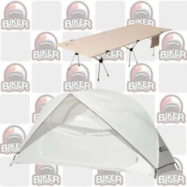 Mobi Garden Tent Tenda 1P Motocamp Mototent Camp Bed Shelter Velbed Awning Strong Tempat Tidur Campi