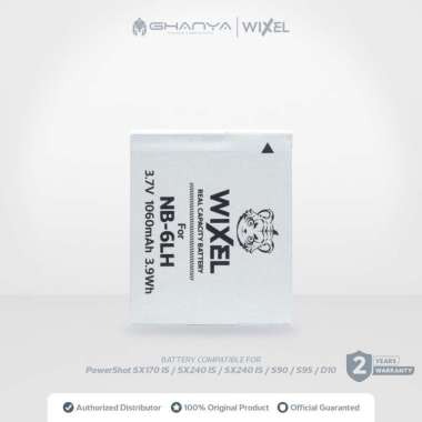 WIXEL Baterai Kamera NB-6LH for Canon PowerShot SX170 IS / SX240 / SX260 HS / SX280 / SX500 / SX510 