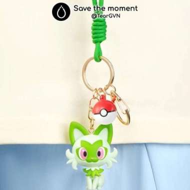 FUNISM Pokemon Keychain Original, Warna Sprigatito