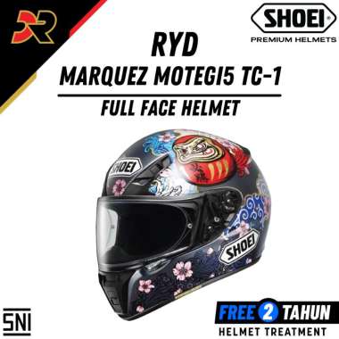 Shoei RYD Marquez Motegi5 TC-1 Helm Full Face SNI Original