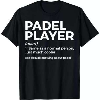 Kaos Tshirt Baju Murah PADEL PLAYER olahraga Tenis hobby tennis hobi Raket Nama komunitas SOUVENIR o