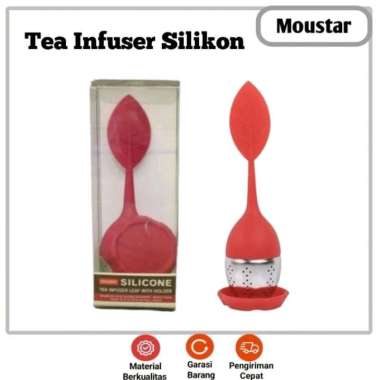 Daiso Silicone Tea Infuser Leaf With Holder Red