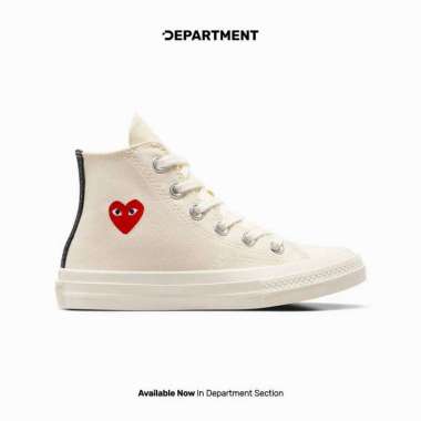 Sepatu Sneakers Anak CONVERSE CHUCK 70 HI X CDG PLAY PS "SINGLE HEART" A08803C ORIGINAL 19.5CM