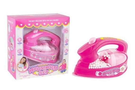 Mainan Anak Household Set Setrikaan Iron Setrika Mini Appliance Pink Mainan Anak