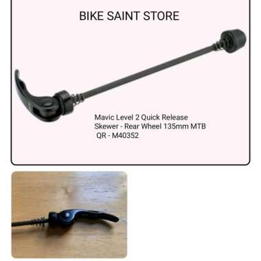 Mavic Level 2 Quick Release Skewer - Rear Wheel 135mm MTB QR - M40352