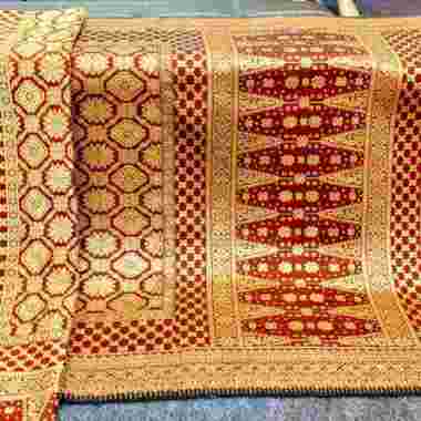 Kain songket palembang mewah cantik bahan bagus | bisa untuk songket pengantin us1