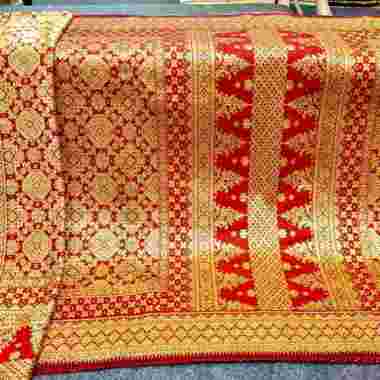 Kain songket palembang mewah cantik bahan bagus | bisa untuk songket pengantin us6