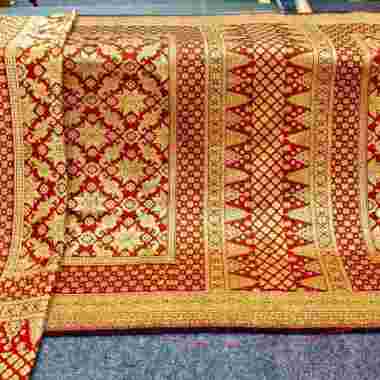 Kain songket palembang mewah cantik bahan bagus | bisa untuk songket pengantin us7