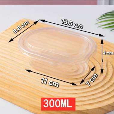 [10 PCS] Mika Pudding Wadah Cup Oval Tempat Dessert Box Korean Kotak Transparan Cake Puding Tiramisu