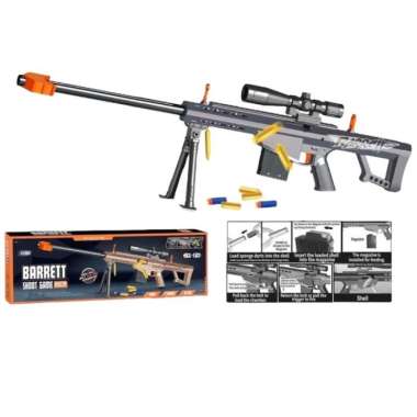 Mainan Anak Barrett Megaforce 80Cm Mainan Tembakan Soft Bullet Outdoor