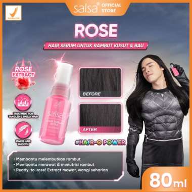 GLAM - SALSA Healthy Hair Serum - Vitamin Rambut Spray - Hair Vitamin Rose Hair Serum