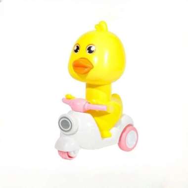 Mainan Anak Toys Bebek Motor Vespa Bebek Berjalan Bebek Motor Diecast Jalan Tekan Motor Jalan Bebek