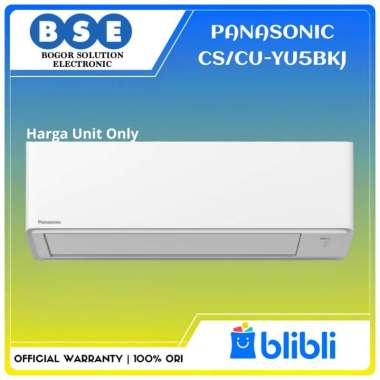 AC Panasonic Standard Inverter 0.5 PK CS/CU-YU5BKJ AC Split Ecolite Panasonic Si-Biru R32 1/2 PK CS-