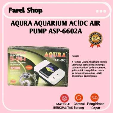 AQURA AQUARIUM AC/DC AIR PUMP ASP-6602A
