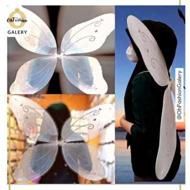OHFASHION Sayap Peri Kupu - Kupu Mainan Sayap Peri Kupu Kupu Peri Kupu Kupu Sayap Kupu Kupu Besar