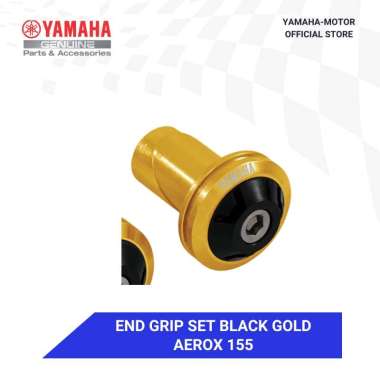 Yamaha Aerox 155 End Grip Set Black Gold