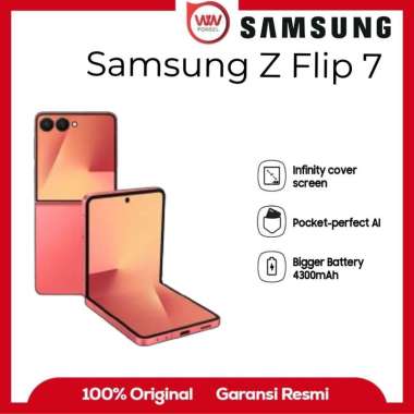 Hp samsung Z Flip 7 Ram 12GB Internal 512GB Garansi Resmi CoralRed