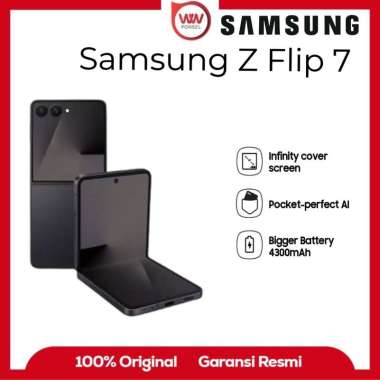 Hp samsung Z Flip 7 Ram 12GB Internal 512GB Garansi Resmi JetBlack
