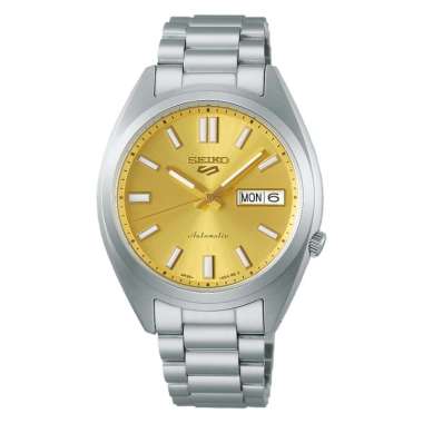 Seiko 5 Sport SRPL59K1 SNXS Vintage Gold Dial Stainless Steel - Jam Tangan Seiko Original
