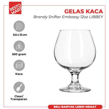 Brandy Snifter Embassy 12oz LIBBEY Kaca (2063008)(F4)