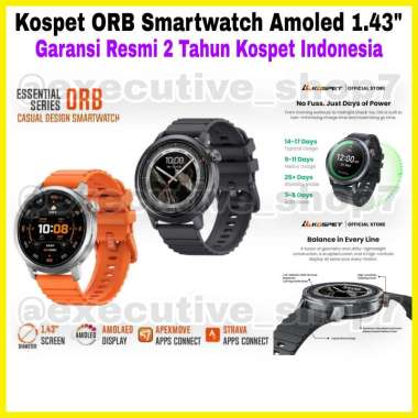 Kospet ORB Smartwatch Amoled 1.43” - Garansi Resmi 2 Tahun Kospet Indonesia ICY Silver