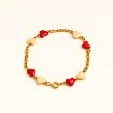 1901 Jewelry Gelang Anak Perempuan Love Lapis Emas