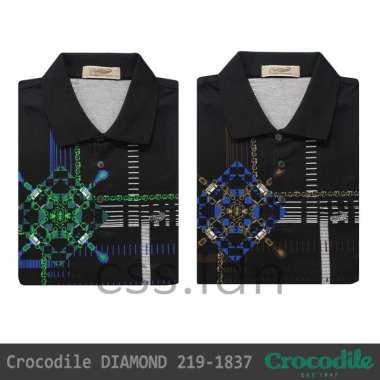 Kaos Kerah Pria Crocodile Diamond 219-1837 Cokelat XL