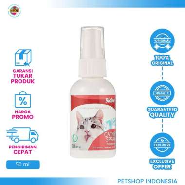 Bioline Catnip Spray 50 ml - Spray Catnip Kucing