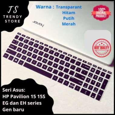 Keyboard Protector HP Pavilion 15 15S EH (15-eh) dan EG (15-eg) Series Cover Hitam