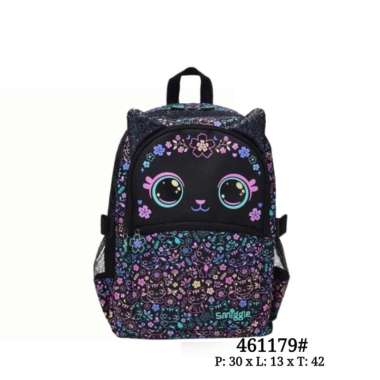 Tas Ransel Sekolah Anak Backpack Trolley Troli Lunchbag Bento Pencil Case Eclipse Cat Kucing Backpac