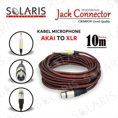 Kabel Mic Jack AKAI to XLR Kabel Audio Kabel Input Mixer Celewave 10 Meter