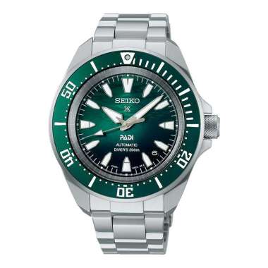 Jam Tangan Pria Seiko Prospex SRPL53K1 Diver Shog-Urai Emerald Green Dial Stainless Steel Strap PADI