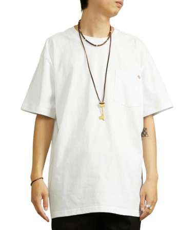 DICKIES - Men's Heavyweight SS Pocket Tee - Kaos Lengan Pendek Pria - FW25 DICKIES WHITE M