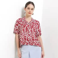 Hush Puppies Kemeja Wanita Savitra Ss Maroon