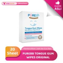 Purebb Tongue Gum Wipes Original Membersihkan Lidah dan Gusi Bayi (20 Sheet)