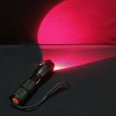 SENTER BERBURU CAHAYA MERAH - SENTER LED TACTICAL - SENTER BLOR (SC2179)