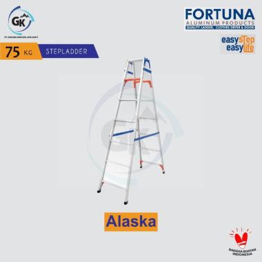 TANGGA LIPAT ALUMINIUM MERK FORTUNA TIPE ALASKA 175 CM / 1.75 M 11STEP