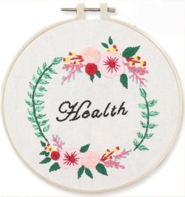 Kot Sulam Set Paket Jahit Bordir Embroidery Hoops Ram Midangan HEALTH