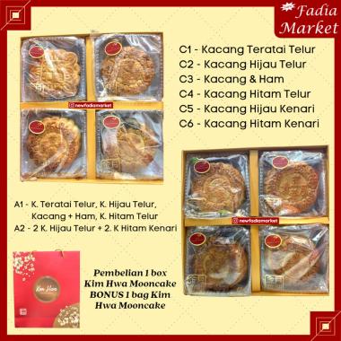 Kim Hwa MoonCake/Moon Cake (Chung Chiu Pia/Kue Bulan) 4pcs/Box C3 - Kenari Ham