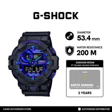 Casio G-Shock GA-700VB-1ADR Jam Tangan Pria Analog Digital GA700 Biru