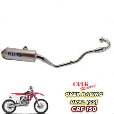 Knalpot Over Racing Oval (Ss) Honda Crf 150 Fullsystem