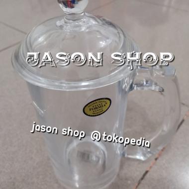 Gelas Minum Formia (Ada Tutup)/Gelas Kaca Formia/Gelas Formia