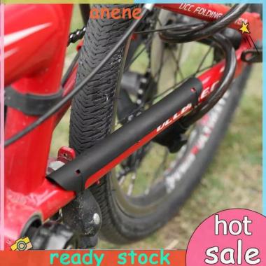 Cover Frame rantai sepeda - pelindung rangka gesekan rantai MTB Hitam