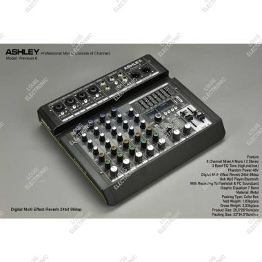 Mixer Audio Ashley Premium 6 (6 Channel) Record + Soundcard, Bluetooth