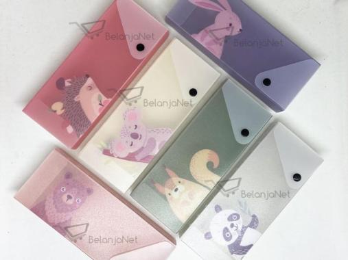 Kotak Tempat Pensil Binatang | Pencil Case Plastik Joyko PC-0719AC-36 RANDOM ACAK