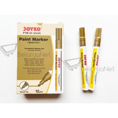 Paint Marker | Spidol Joyko Warna Emas / Gold PTM 43