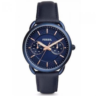 FOSSIL Tailor Multifunction Original Blue Leather ES4092 Jam Tangan Wanita