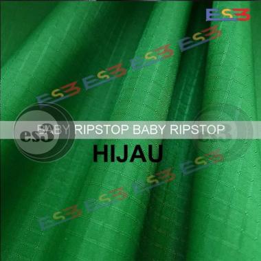 Bahan Tas Kain Ripstop Ribstok Ripstok Dienier Dinir Polyester coated Hijau